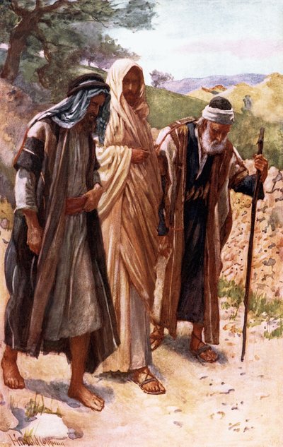 The Walk to Emmaus by Harold Copping